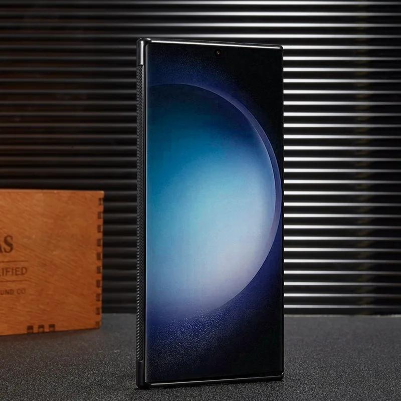 Leather Simplicity Phone Case for Samsung Galaxy S24 S23 S22 Ultra Plus A05S A05 A15 A35 A55 A24 A34 A54 A14 A04 A13 Shell Cover