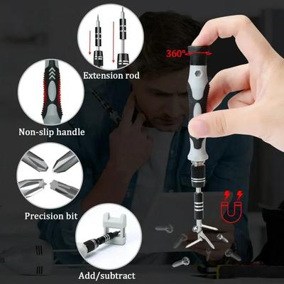 Electronics Screwdriver Set 115 In 1 Precision Screwdriver Tools Nut Driver Professional Magnetic Repair Tools Laptop Repair