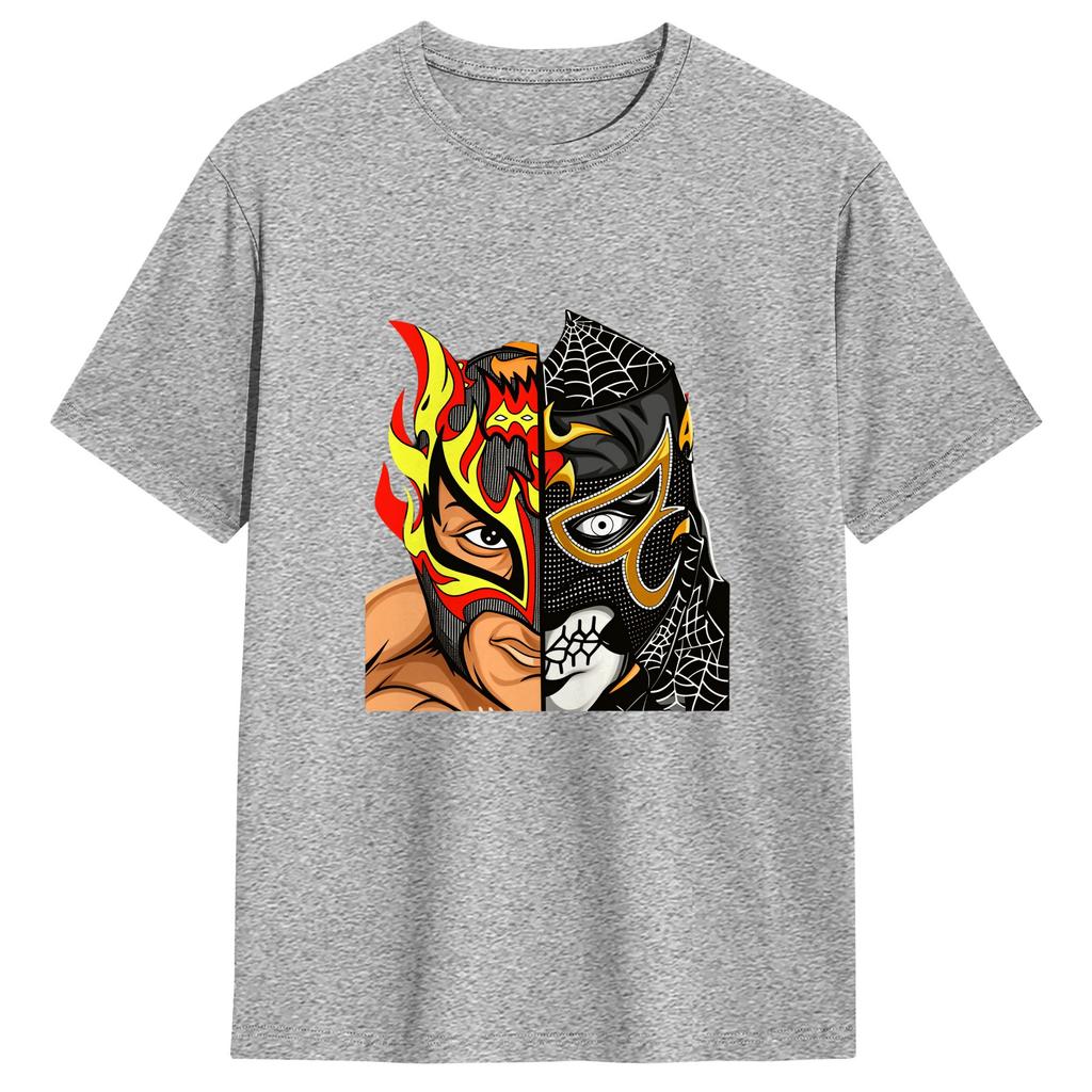Lucha Bros Penta TShirts for Unisex Fun 100 Cotton Tees Round Neck Short Sleeve T Shirt Graphic Printed Clothing