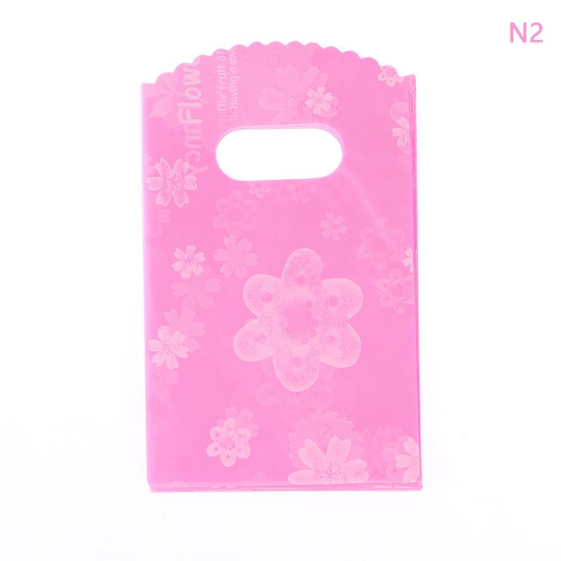 

50 шт. 9*15 см подарочные пластиковые пакеты для ювелирных изделий серьги волосы карты бутик шоппинг конфеты подарочная упаковка сумка с ручками