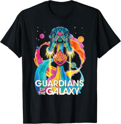 Fashion Casual Funny Guardians of The Galaxy Volume 3 Bowie Space Rainbow T-Shirt Unisex
