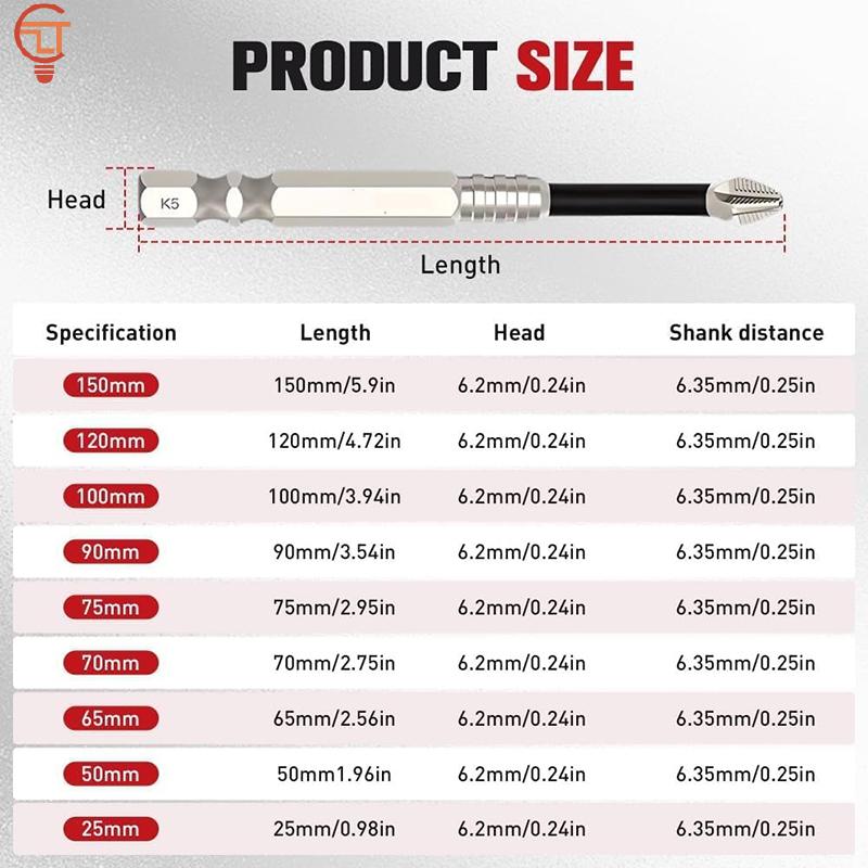 High Magnetic Screwdriver Drill Bit Set Strong Magnetic Durability Screwdriver Drill Bit Set Universal Anti-Slip Magnetic