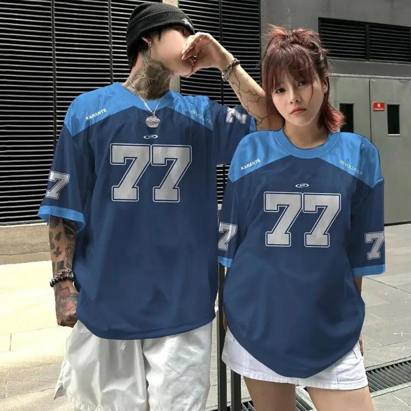 

Unisex 3-Digit Print Hip Hop Short Sleeve T-Shirt for Youth 5XL