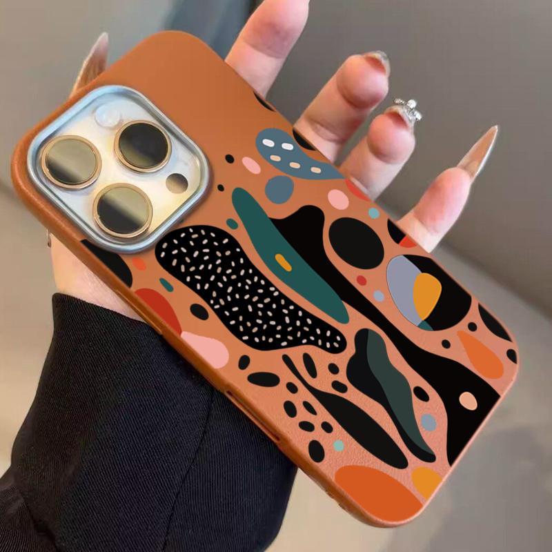 Abstract Color-Shaped Lichee Texture Case For Samsung Galaxy S26 Ultra S25 S24 S21 S22 Plus S23 FE A57 A56 A37 A35 A55 A54 Cover