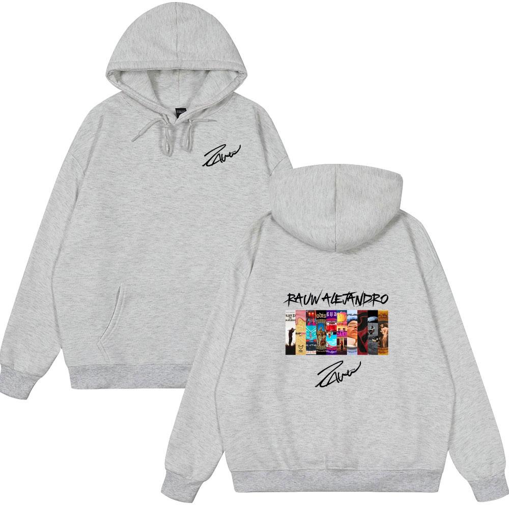 2025 RauwAlejandro Album Cover Print Hoodie Men Women Clothing Fashion Long Sleeve Couple Sweatshirts Oversized Loose Streetwear