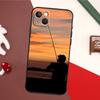 Fishing Rod Case For iPhone 17 Pro Max 16 15 14 13 11 12 Pro Max mini 15 16 Plus 16e 17 Air Back Cover