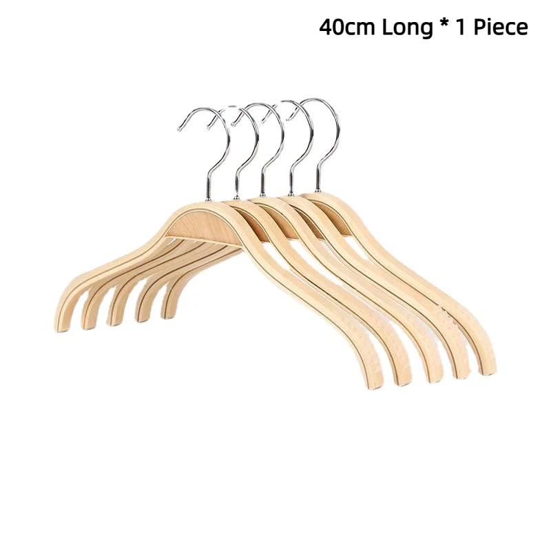 Wood Clothes Hangers Non Slip Sturdy Hooks Premium Quality for Home Boutique Closet Clothes Organization