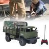RC Military Truck 4 Channel Detachable Tent Remote Control Vehicle Military Truck with Light for Over 6 Years Old Kids