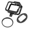 Aluminum Camera Cage GoPro Hero 13 12 11 10 9 With Heat Dissipation Cold Shoe Mount Extension Frame UV Filter Option