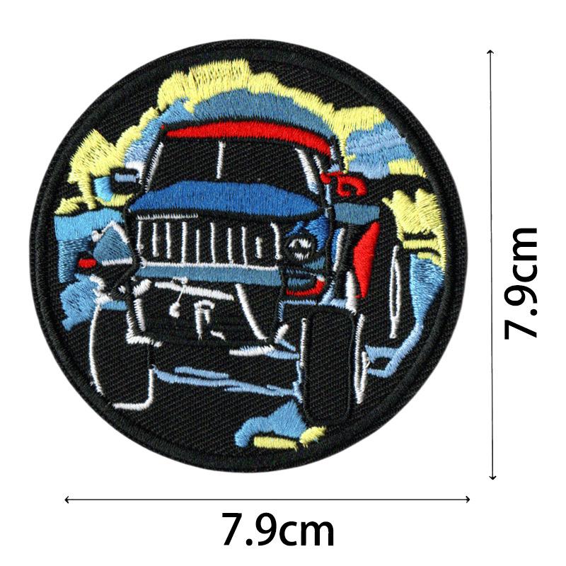 Cool Embroidered Motorcycle Suit Patches: European & American Academic Style Appliques