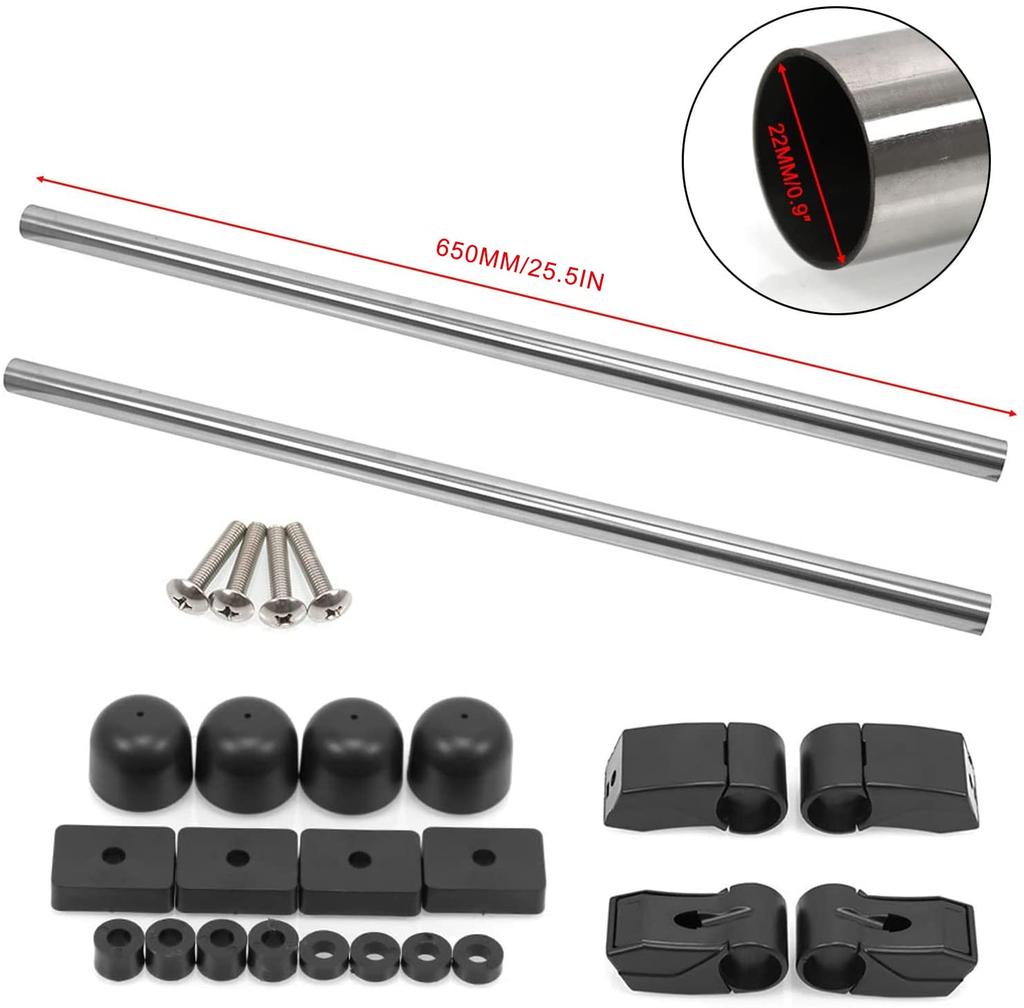 Kiload Car Storage Carrier Side Cross Left and Right Set for Kei Cars and Compact Cars Bars, Bars, Ride,