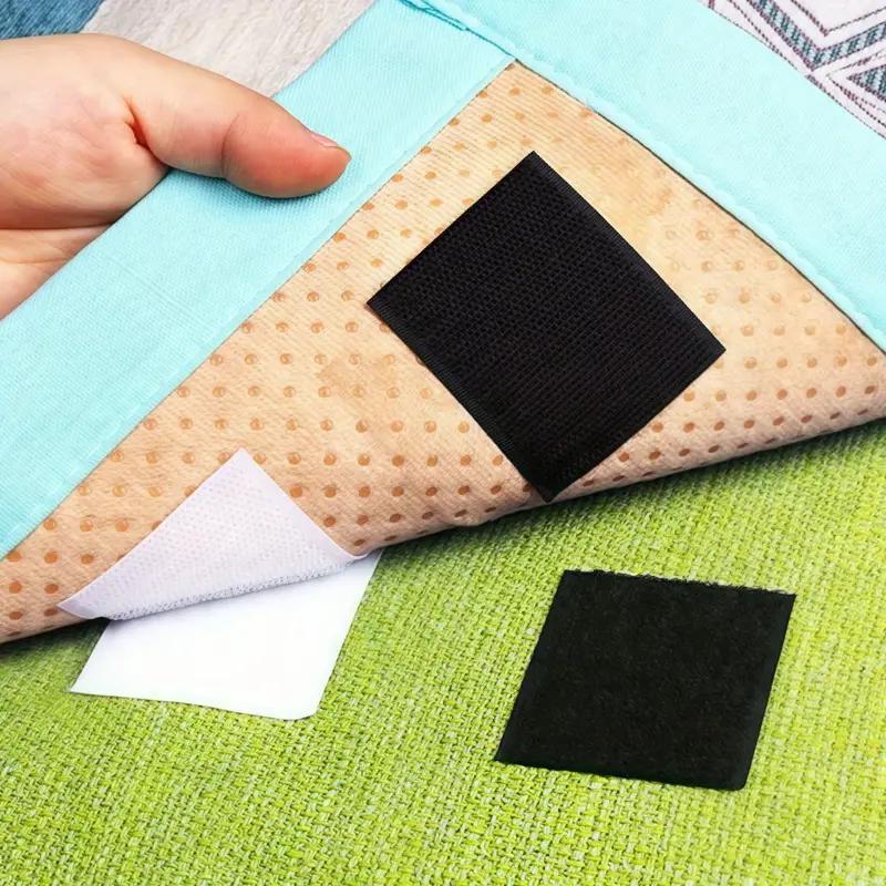 10pair 6cm/2.36inch Self-Adhesive Hook and Loop Tape Dot Double-Sided Adhesive Tape Nylon Sticker With Glue For Home Office