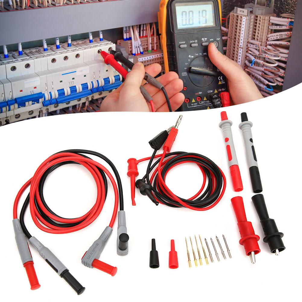 P1308B Test   Kit Banana Plug To Test Hook Cable Probe Test Clip Set for Multimeter