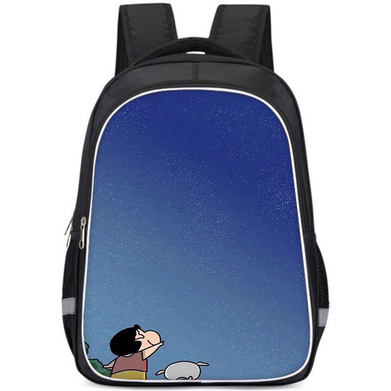 Spacious Crayon Shin-chan Oxford Cloth Backpack Lightweight School Bag For Kids