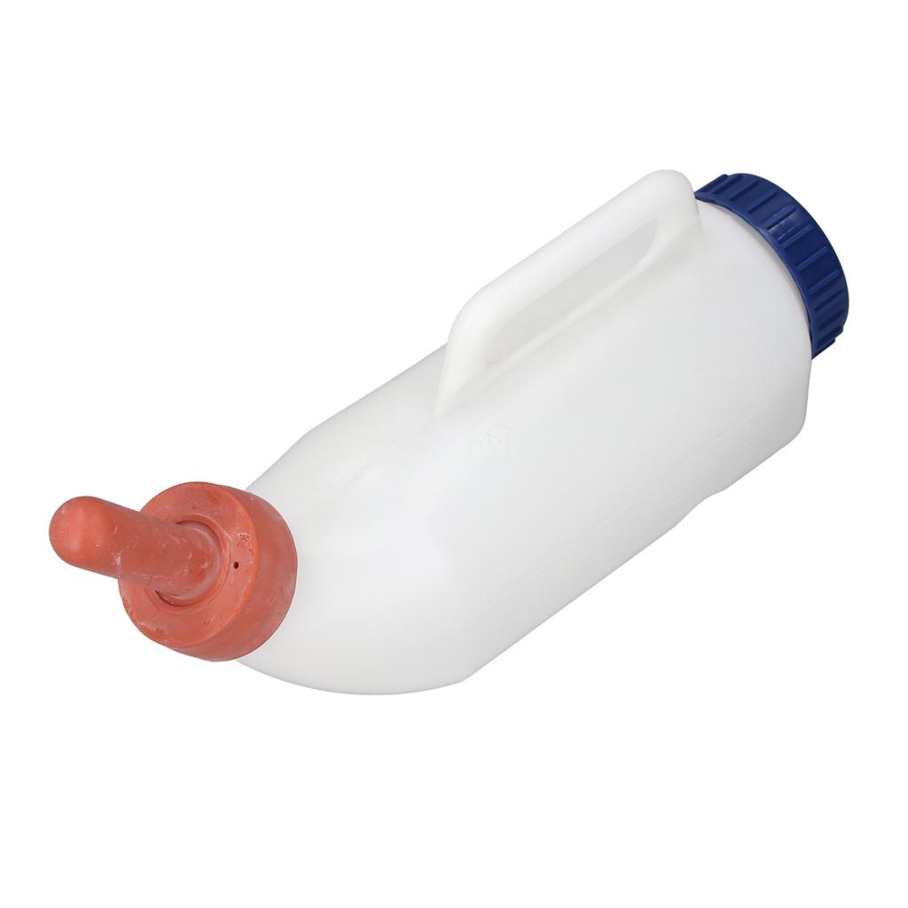 Calf Nursing Feeding Bottle Silicone Nipple PE 2L Spill Proof Calf Milk Feeder for Cattle Sheep