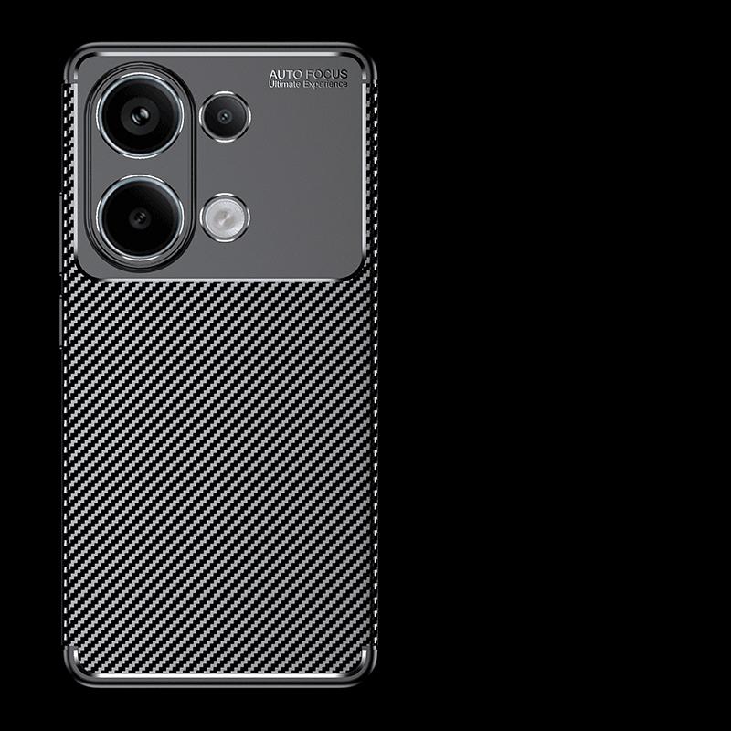 For Poco M6 Pro Case Cover Xiaomi Poco M6 Pro Capas Armor Carbon Fiber Shockproof Phone Back Bumper Soft TPU Fundas Poco M6 Pro