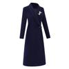 Teluoman New Chinese Style Professional Wool Blend Overcoat