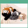 Adorable Plush Panda Raccoon Koala Sloth Doll Ideal For Kids Soft Cuddle Pillow