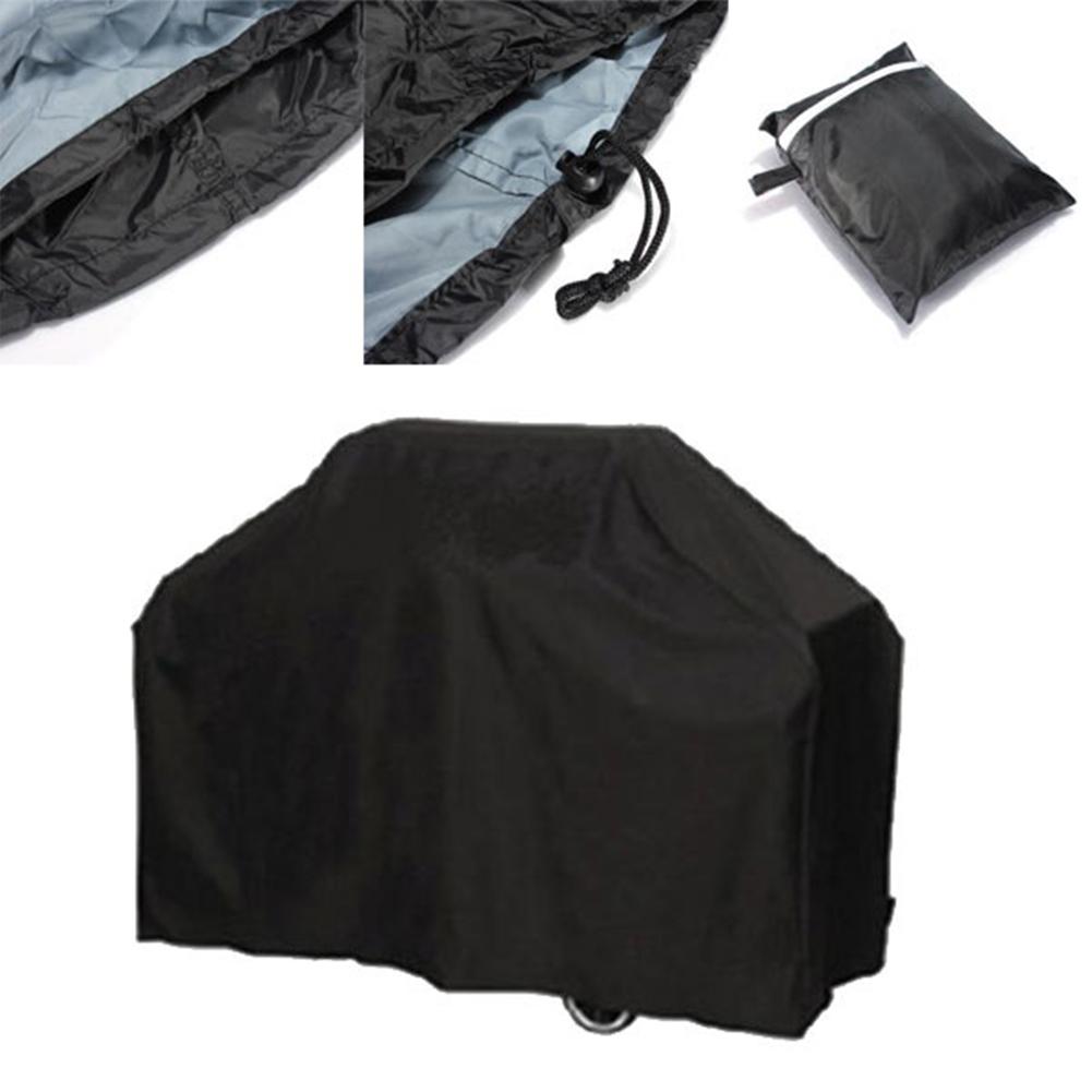 Black Outdoor Waterproof BBQ Grill Cover Dust-Proof Ultraviolet-Proof