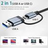 8 In 2 Docking Station USB Type C HUB with 3.5mm Audio Jack Adapter Micro SD Card Reader Laptop Tablet Phone Disk Converter
