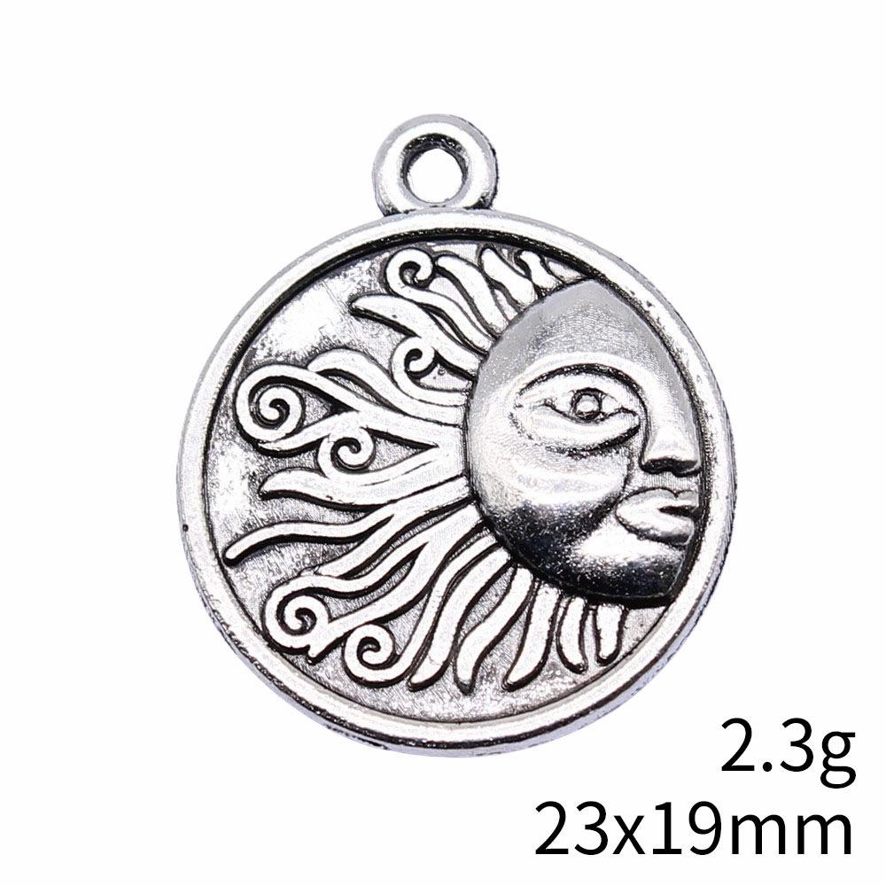 Sun Charm Moon Star Pendant Alloy Charms For Celestial Space Theme DIY Bracelet Necklace Jewelry Making Supplies For