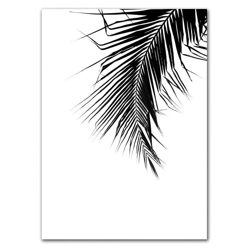 Canvas Painting Desert Waterbuck Art Poster Black White Tree Leafs Forest Nature Wall Art Posters And Prints Wall Pictures