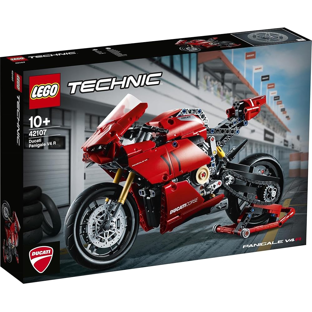 LEGO Technic Ducati Panigale V4 R Building Set 42107 Toy Block STEM Educational for Boys Ages 10 and Up