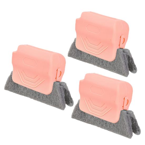 Window Track Scrubber Double-Sided Brush Set with Removable Sponge Car Vents