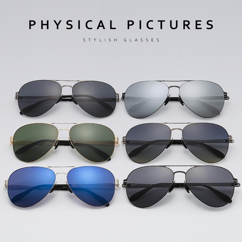 2023 Pilot Style Nylon Polarized Sunglasses (Model 7101) - Screwless, Weldless Design
