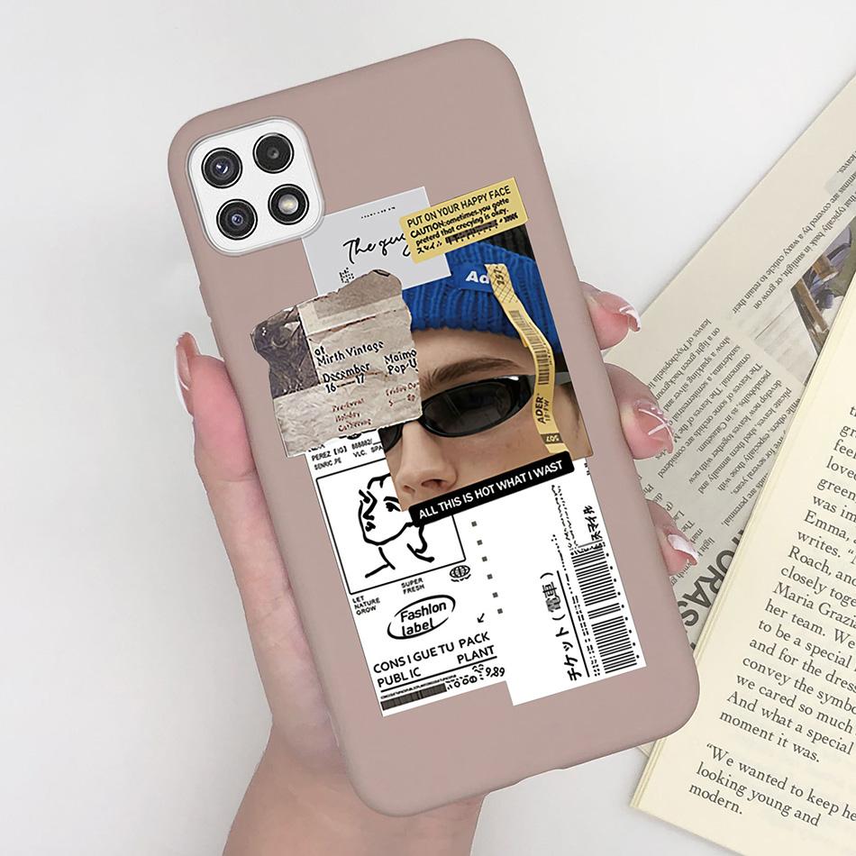 For Samsung Galaxy A22 A22s F42 5G Case Cute Avocado Silicon Back Soft Phone Cover For Samsung A 22 A 22s F 42 5G Colorful Shell