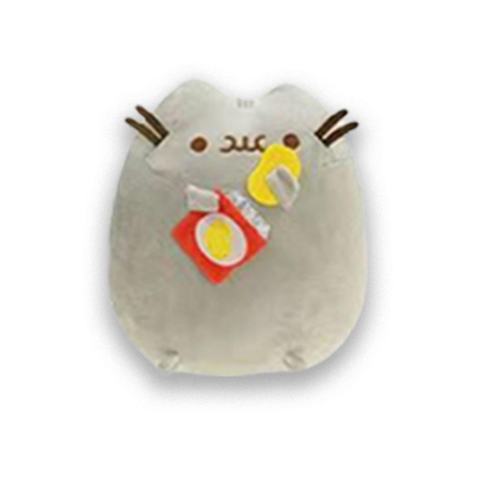 Divertido gato de peluche de , juguete de dibujos animados, gato de Anime suave, animales de peluche, muñecos de peluche, decora