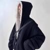 Men's Harajuku-Style Fur Collar Cotton Jacket, Autumn/Winter Fashion, Japanese-Inspired, Casual, Short, Warm, and Stylish.