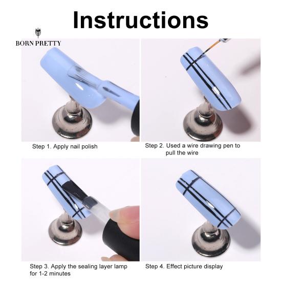 Beauty Nail Liner Nails Ornaments Pensel Bruk Artwork Making DIY