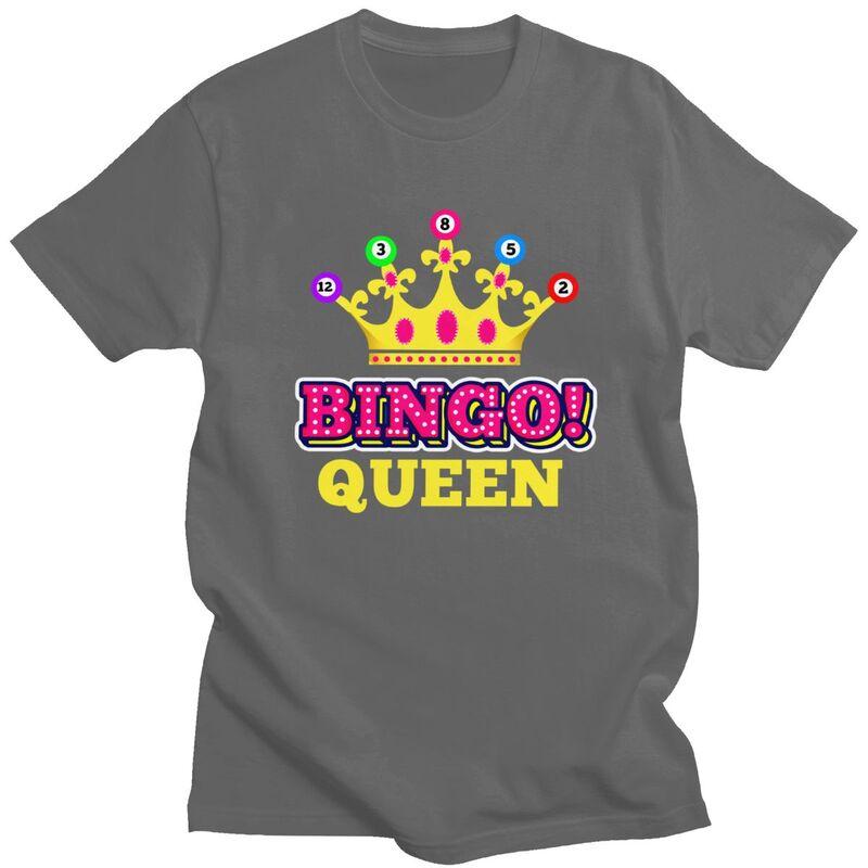 Custom Bingo Queen T Shirt for Men Tshirt Tees Tshirts