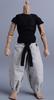 HiPlay ATStory 1/12 Scale Combat Suit 06FS047C T-Shirt, Belt, and Pants for Articulated Action Figures, Compatible with TBLeague Bodies