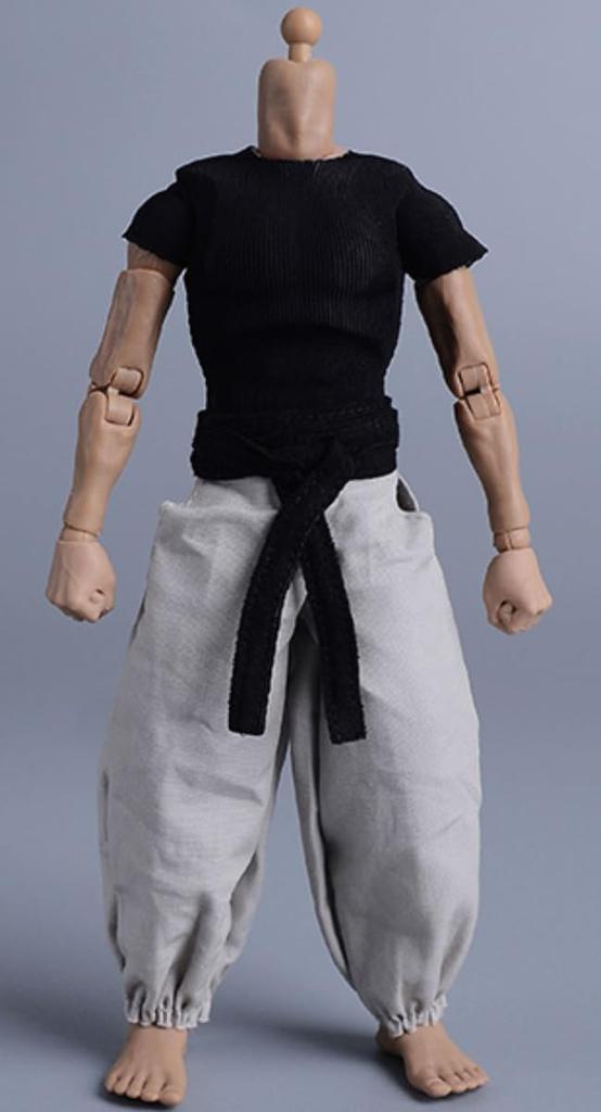 HiPlay ATStory 1/12 Scale Combat Suit 06FS047C T-Shirt, Belt, and Pants for Articulated Action Figures, Compatible with TBLeague Bodies