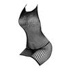 Mesh Bodycon Dress Women'S Sexy Underwear Hollow Perspective Nightwear