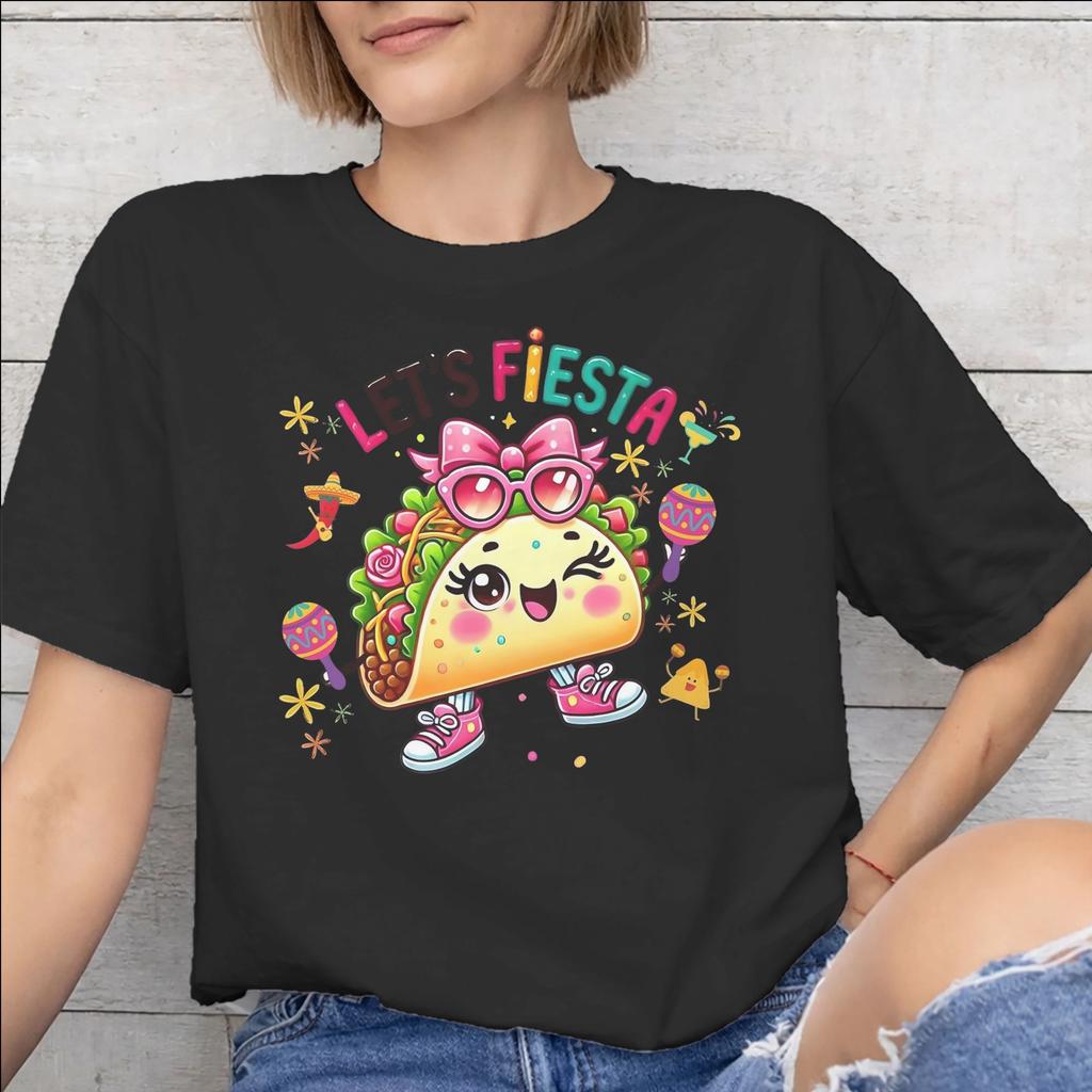 Lets Fiesta Cinco De Mayo Tee Shirt for Unisex Unisex Gift T Shirts 100 Cotton Clothes