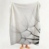 Art B Black A And W White A Art P Plant F Flower Throw Flannel Throw Blanket Suitable for Sofa Living Room Bedroom