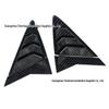 Hyundai Verna Sedan Rear Triangular Window Louvers - Mustang Style (Models 10-16)