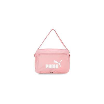 Puma Phase Shoulder Bag Black with Adjustable Strap and Zipper Closure