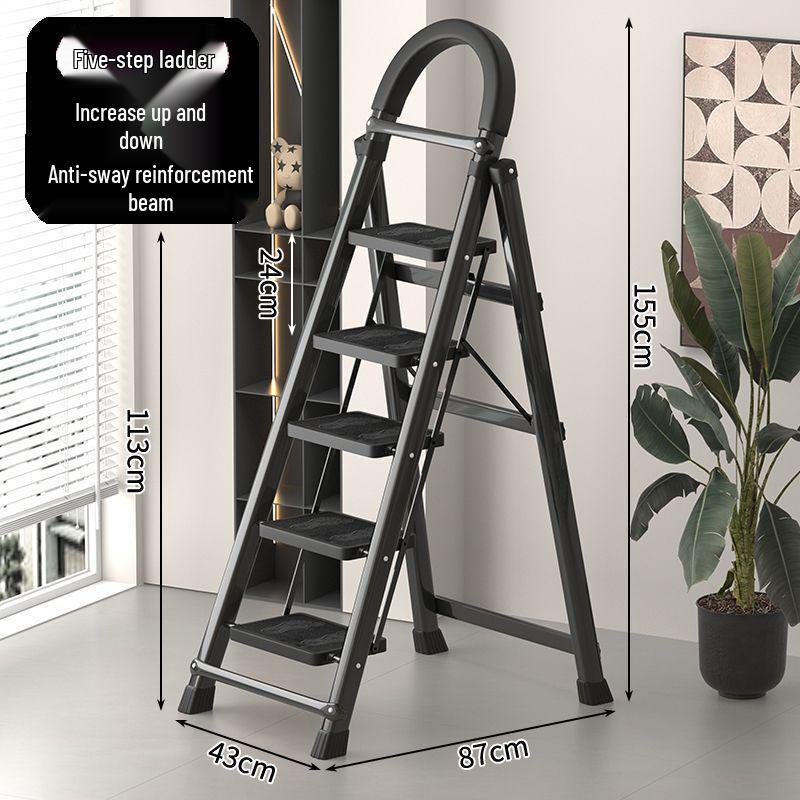 Portable Multi-Functional A-Frame Folding Ladder for Home and Engineering Use