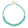 Turquoise Beaded Necklace High-end Natural Stone Pendant Versatile Jewelry Turquoise Necklace