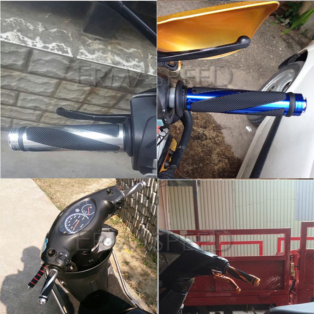 7/8" hliníkové pryžové rukojeti pro motocykly Rukojeti řídítek Rukojeť na konci tyče Rukojeti plynu Ruční rukojeti pro motocykly