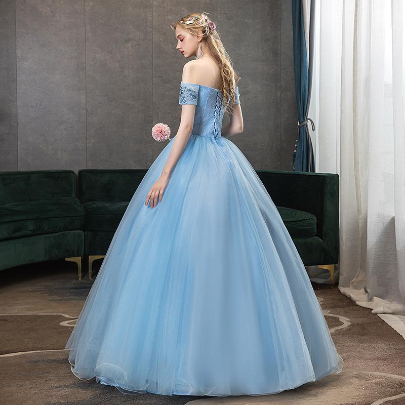 Evening Dress, Fluffy Skirt, Host Long Performance Clothes, Vocal Art Examination Students, Bel Canto Solo Stage Annual Meeting Dress, Women