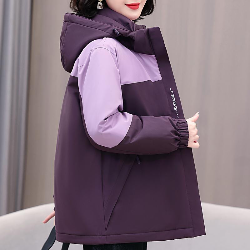Fashion Winter Woman Parkas Hooded Thick Warm Outerwears Loose Long Sleeve Plus Size Jacket Women's Coats