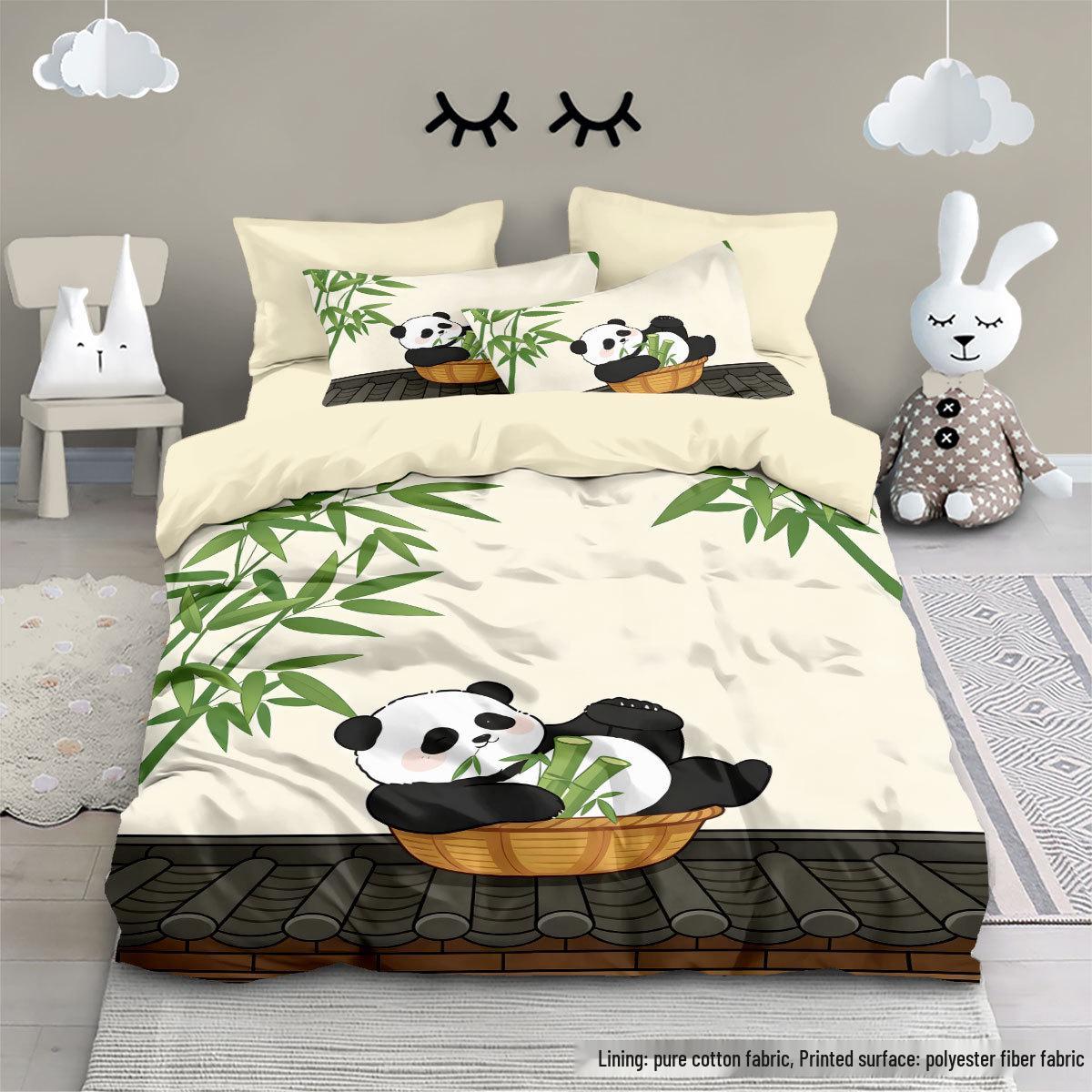 Giant Panda Bedding Set: Cute Fresh