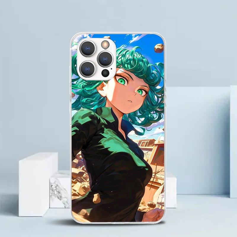 One P-Punch-Man Tatsumaki Phone Case For IPhone 16 17 Air 16E 15 14 Plus 13 Mini 12 11 Pro Max 7 8 + SE 2020 Soft TPU Back Cover