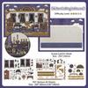 1 Scene Card 3 Sticker Sheets Layered Scene DIY Sticker Set Scrapbook Stickers  DIY Craft