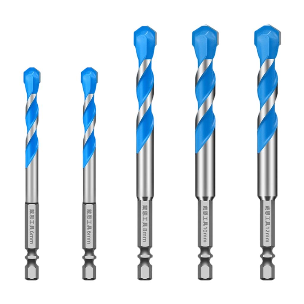 High Hardness Eccentric Drill Precisions Drilling 5/6/8/10/12mm Glass Tile Ceramic Punching Rock Triangles Drill Bit